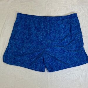 Trader Bay Men’s Swim Trunks – Blue- Drawstring- Size Large
